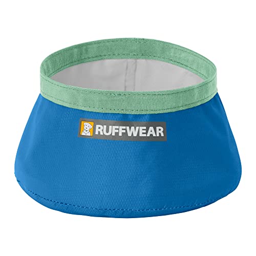 Ruffwear, Trail Runner Ultralight Packable Dog Bowl, Blue Pool
