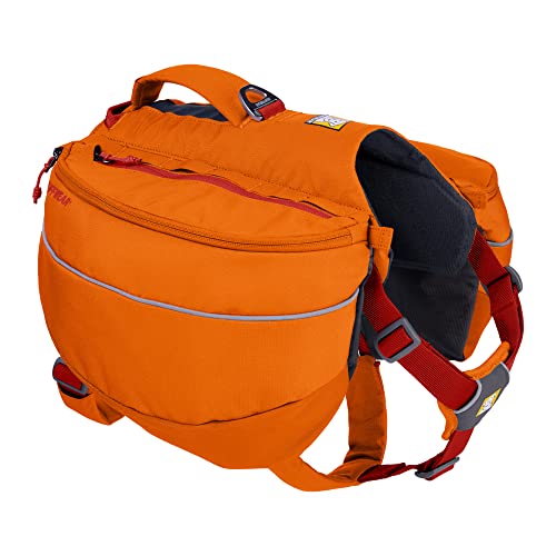 Ruffwear, Approach Dog Backpack, Hiking and Camping Pack with Saddlebags, Campfire Orange, Large/X-Large