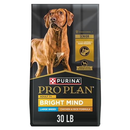 Purina Pro Plan Large Breed Senior Dog Food Bright Mind Seven Plus Chicken and Rice Formula - 30 Pound (Pack of 1)